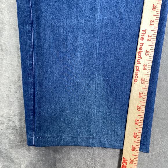 Vintage Zanella Pleated Straight Jeans Men's Size 36 Blue Denim - Picture 8 of 9